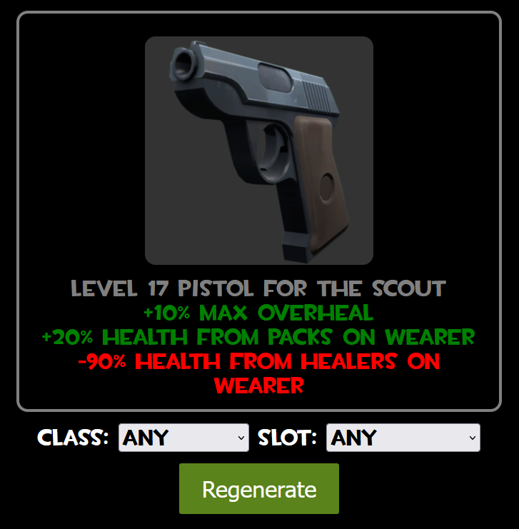 TF2 Weapon Generator